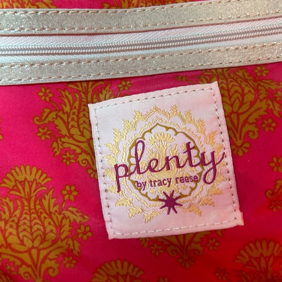 Plenty by Tracy Reese Red and Green Geometric Tote - Picture 6 of 9